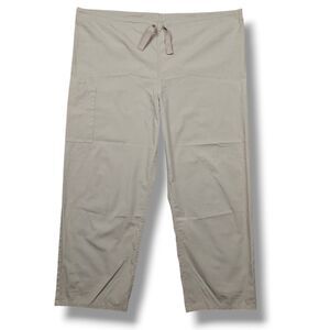 Cherokee Scrubs Size L Workwear Unisex Drawstring Cargo Pant 4100S Khaki